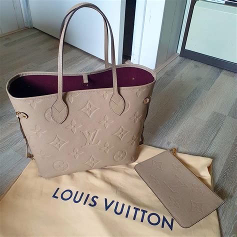 louis vuitton empreinte neverfull|Louis Vuitton Neverfull tote bag.